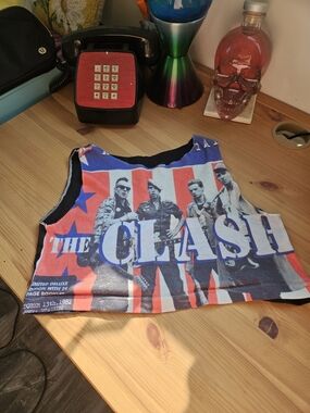 The Clash Graphic Crop Top